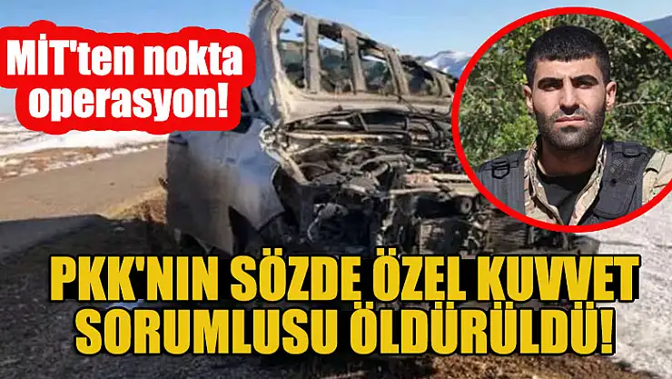 MİT'ten nokta operasyon: PKK'nın sözde özel kuvvet sorumlusu öldürüldü