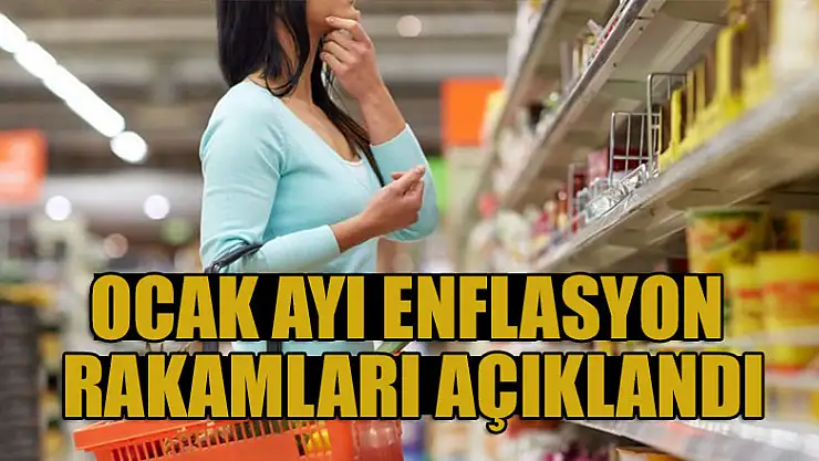 Ocak ayı enflasyon rakamları açıklandı