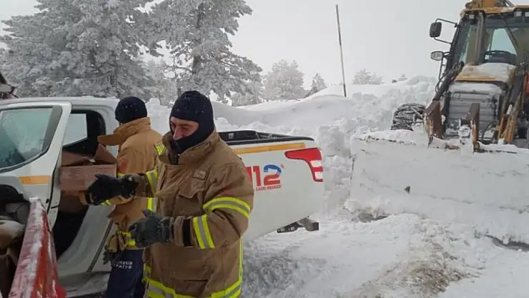 Kazdağları'nda mahsur kalan 17 asker ve 4 belediye personeli