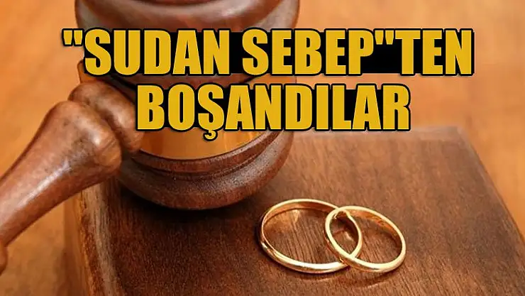 'Sudan sebep'ten boşandılar