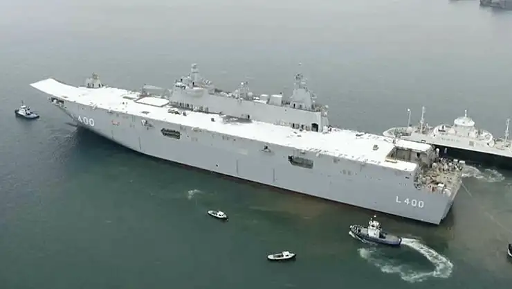 Türkiye'nin en büyük askeri gemisi TCG Anadolu göreve hazırlanıyor