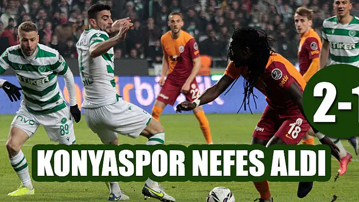 Galatasaray ilk yarıda yıkıldı! Konyaspor nefes aldı