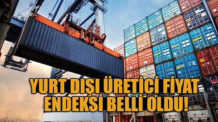 Yurt Dışı Üretici Fiyat Endeksi belli oldu