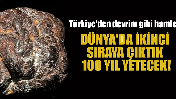 Türkiye'den devrim gibi hamle! Dünya'da ikinci sıraya çıktık... 100 yıl yetecek!