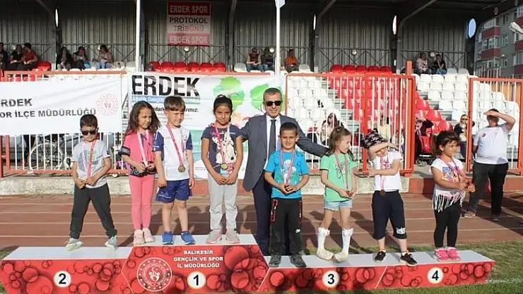 Erdek'te Küçükler Atletizm Festivali düzenlendi