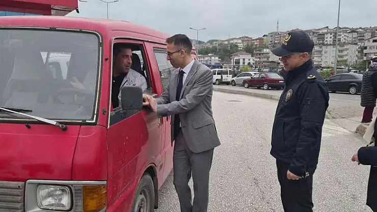 Alaplı'da emniyet kemeri uygulaması yapıldı