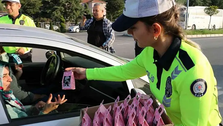 Tokat'ta 'bayramınız kemerli olsun' denetimi