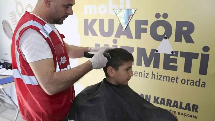 Şehit ve gazi yakınlarına bayram öncesi berber-kuaför hizmeti Büyükşehir'den