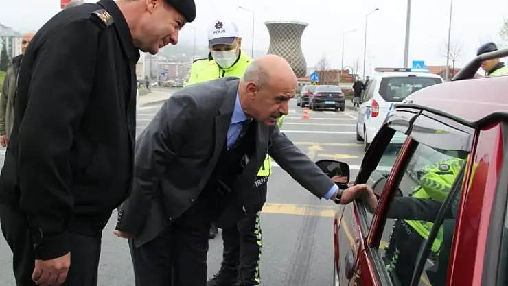 Rize'de 'Bayramınız kemerli olsun' denetimi yapıldı