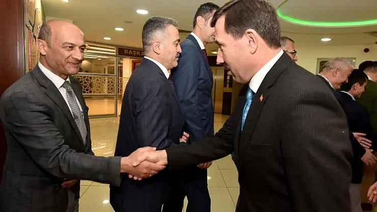 Başkan Hasan Kılca, çalışma arkadaşlarıyla bayramlaştı