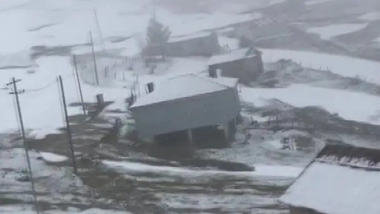 Düzce'nin yüksek kesimlerinde mayıs ayında kar sürprizi