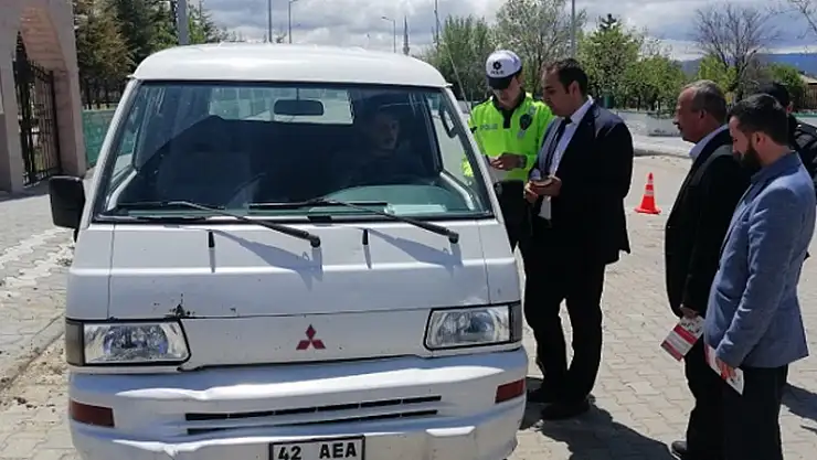 Yalıhüyük'te 'Yayalar için 5 adımda güvenli trafik' uygulaması