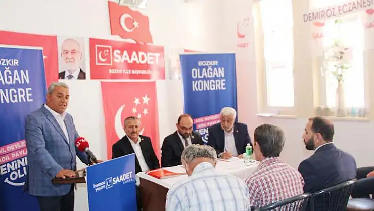 Saadet Bozkır'da Yeni Başkan Hasan Dağ