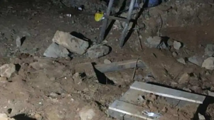 El yapımı patlayıcı ile kazı yapan şüpheliler suçüstü yakalandı