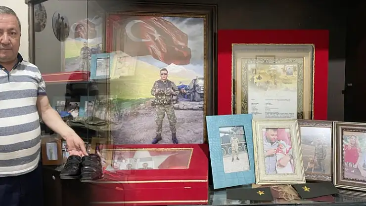 Oğlunun hatıraları ile yaşıyor