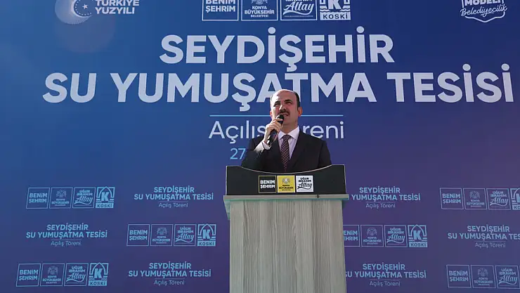 Konya'da 65 milyon liralık su yumuşatma tesisi açıldı !