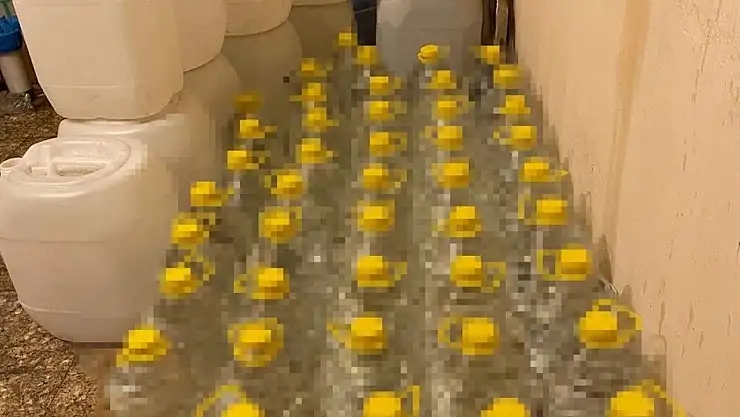 660 litre sahte içki ele geçirildi: 9 gözaltı