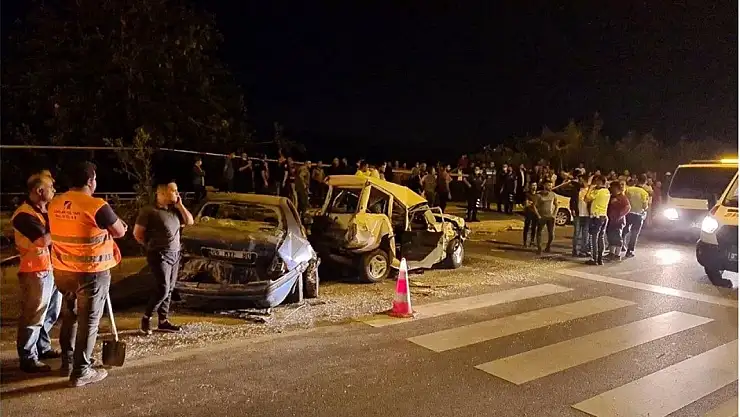 7 aracın karıştığı korkunç kaza!