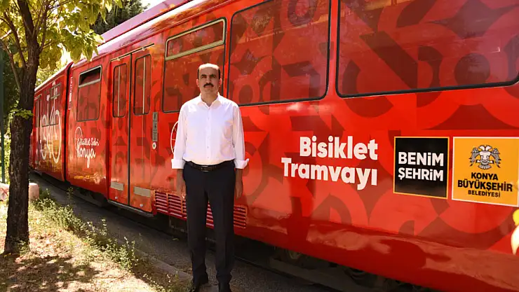 Konya'da Bisiklet Tramvayı Bu Tarihe Kadar Ücretsiz Olacak