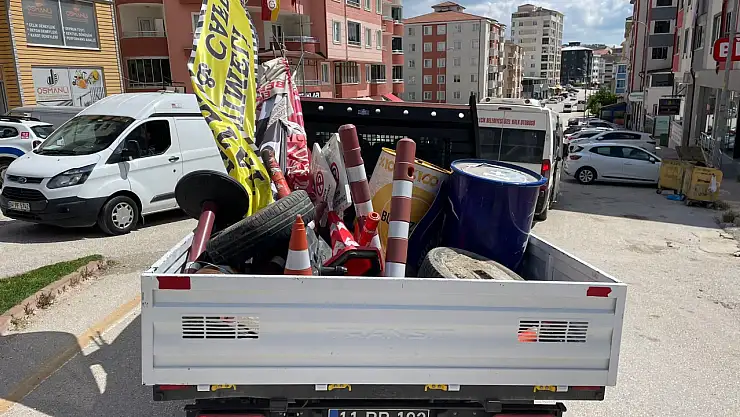 Kaldırım ve kapı önleri işgal eden esnafa ceza yağdı