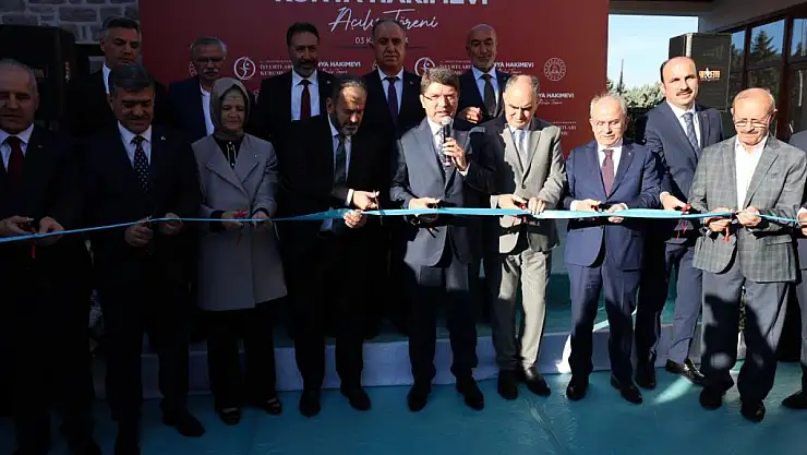 Tunç Konya'da Hakimevi açılışına katıldı! Tek derdimiz yargıya güveni üst sıralara taşımak!