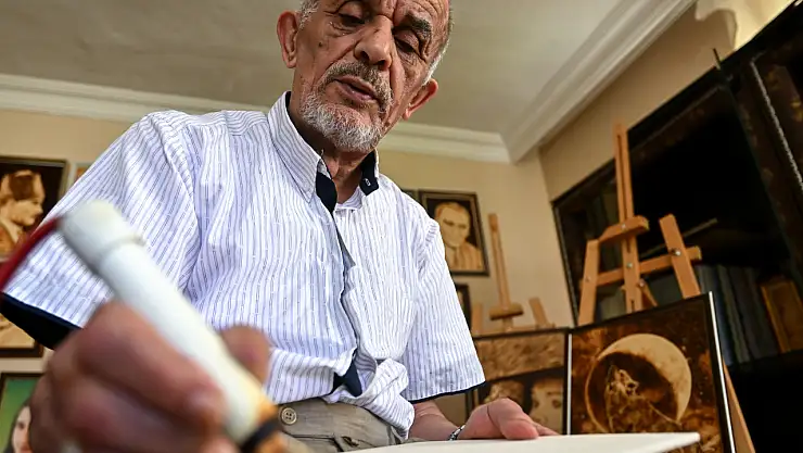 Ahşap yakma sanatıyla hayatına anlam katıyor