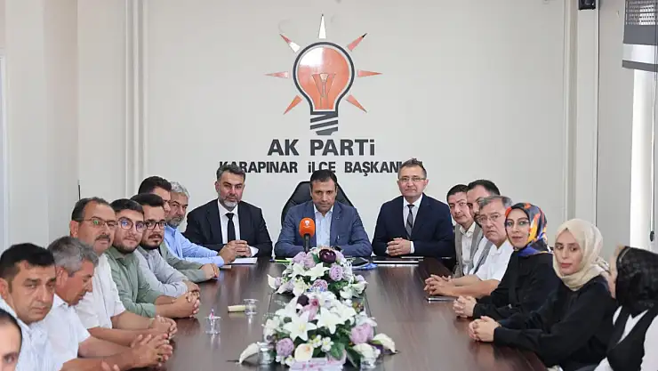 AK Parti Konya İl Başkanı Fatih Özgökçen Karapınar'da temaslarda bulundu