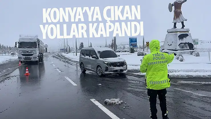 Aksaray-Konya yolu trafiğe kapatıldı