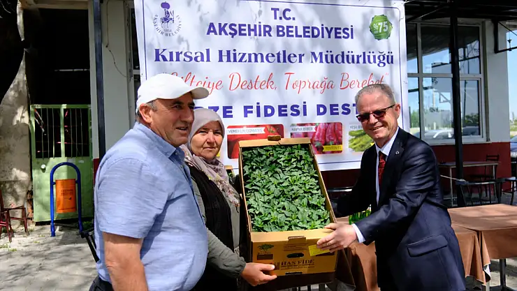 Akşehir Belediyesi'nden çiftçiye 1 milyon liralık fide desteği