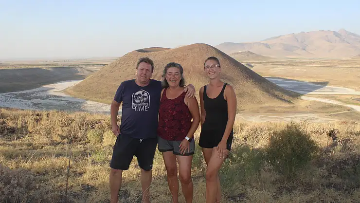 Alman turist aile, Meke Gölü'nde