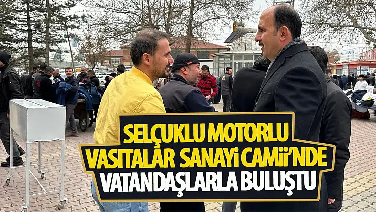Altay Cuma namazı sonrası cemaatle buluştu