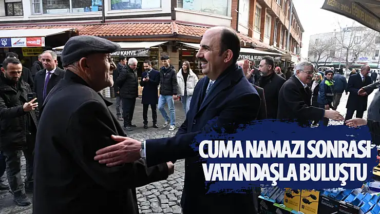 Altay cuma namazı sonrası vatandaşlarla buluştu ve Konyalılar'a teşekkür etti!