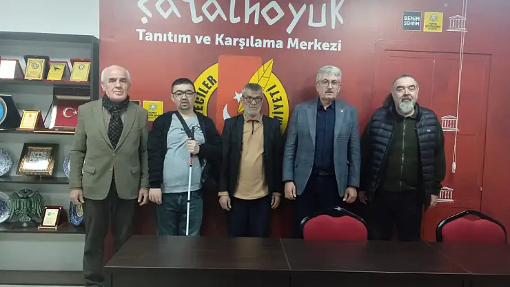 Altınokta Körler Derneği'nden Konya Gazeteciler Cemiyeti'ne ziyaret!