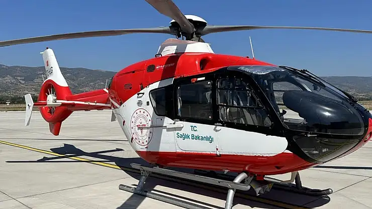 Ambulans helikopter 13 yaşındaki çocuk için havalandı