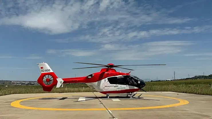 Ambulans helikopter 3 yaşındaki çocuk için havalandı