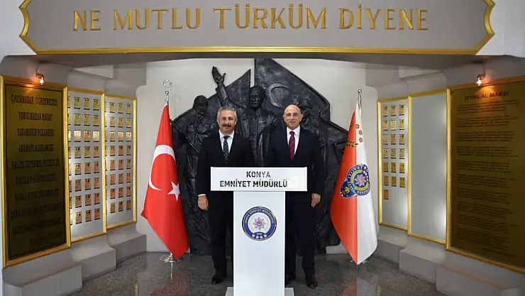 Ankara Emniyet Müdürü Dinç'ten Konya Emniyet Müdürü Yüksek'e ziyaret