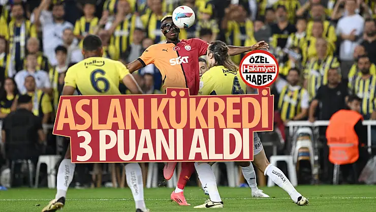 Aslan derbide kükredi: 3 puanı 3 golle aldı!