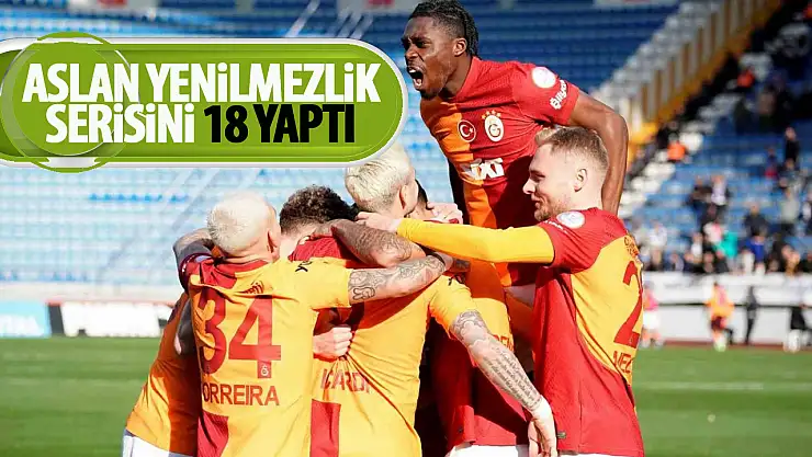 Aslan yenilmezlik serisini 18 yaptı