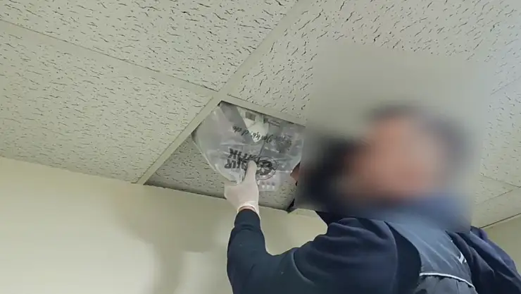 Asma tavan arasından 3 bin 155 adet uyuşturucu hap çıktı