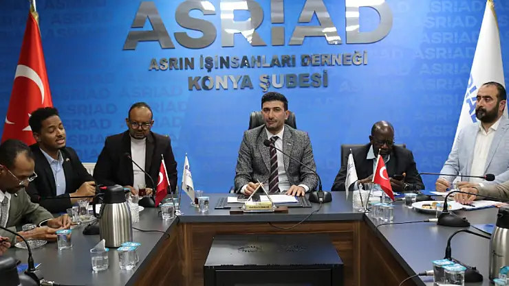 ASRİAD Konya'nın haftalık yönetim toplantısına Sudan'dan önemli isimler katıldı!