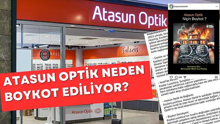 Atasun Optik İsrail ekonomisine nasıl katkı sağlıyor? Atasun Optik neden boykot ediliyor, boykot gerekçeleri neler?