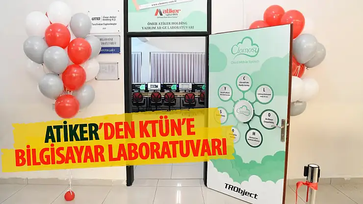 Atiker'den KTÜN'e bilgisayar laboratuvarı