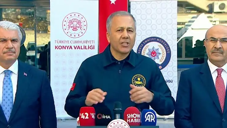 Bakan Yerlikaya Konya'da açıkladı: Dev operasyonda 421 şahıs gözaltına alındı!