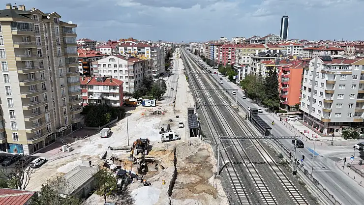 Banliyö hattın deplase çalışması tamam