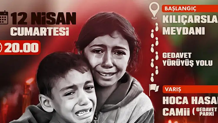 Basın ve sağlık çalışanları Gazze için yürüyecek: Konya'da meşaleli protesto!