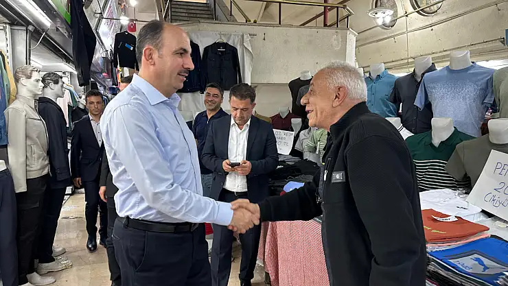 Başkan Altay'dan Bayram öncesi esnaf ve vatandaş ziyareti