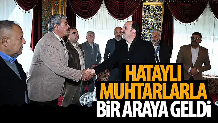 Başkan Altay Hataylı muhtarlarla Konya'da buluştu