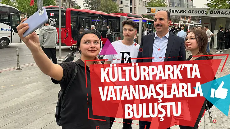 Başkan Altay Kültürpark'ta vatandaşlarla buluştu
