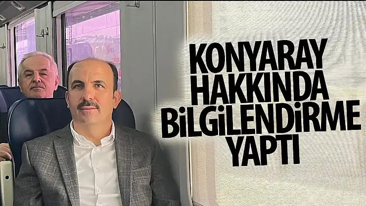Başkan Altay, yapımı devam eden KONYARAY hakkında açıklama yaptı!