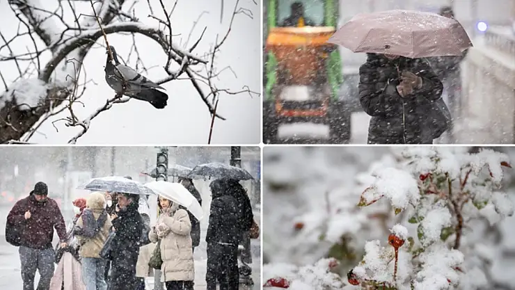 Başkent'te kar sürprizi!